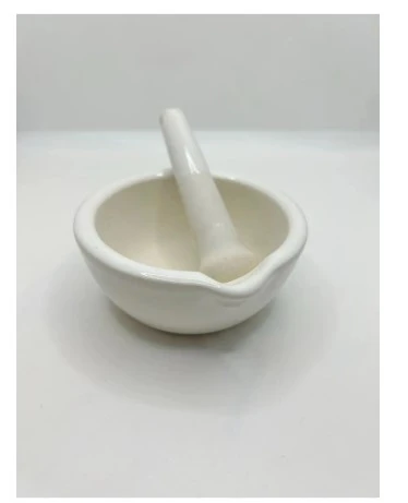 Porselen Havan Takımı 160 mm . XL Boy Eczane ve Laboratuvar Tipi Karıştırma ve Ezme Seti - 2