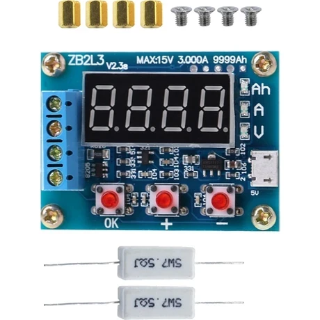 1.2V-12V Pil Kapasite Ölçer Deşarj Test Cihazı Analiz Cihazı 18650