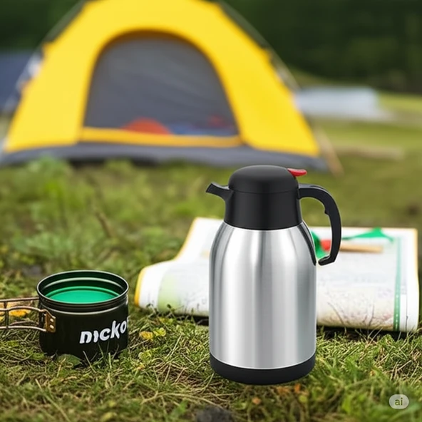 Girist 2 Lt Paslanmaz 304 Çelik Termos - 2