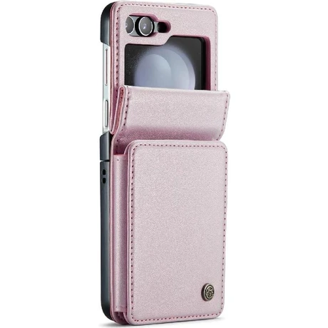 Mays Shop  Galaxy Z Flip 6 5g Pu Deri Ince Kılıf Için Caseme Cüzdan Kılıf - 3
