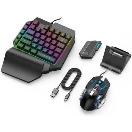 Için Gamepad Mobil Oyun Klavyesi Fare Dönüştürücü Bluetooth Ios Android Oyun Adaptörü, Mix Se Seti
