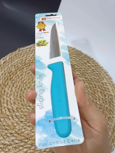 Sürmene 61004 Mutfak Bıçağı (9,50 Cm) Turkuaz - Resim 8
