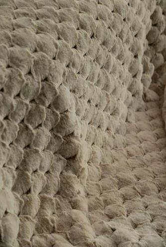 Çift Kişilik Yatak Örtülü Tam Set Silverfox Ekru - Resim 3