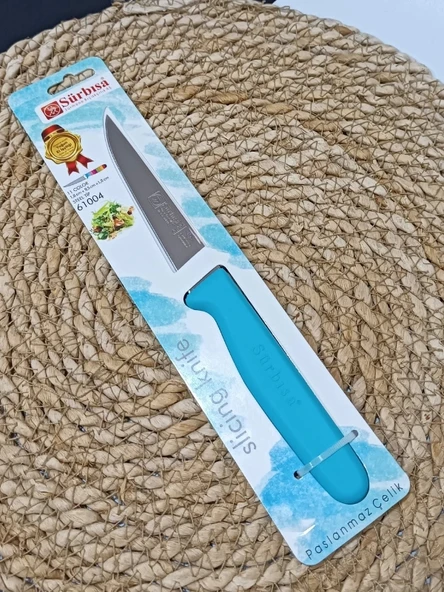 Sürmene 61004 Mutfak Bıçağı (9,50 Cm) Turkuaz - Resim 2