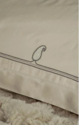 Çift Kişilik Yatak Örtülü Tam Set Silverfox Ekru - Resim 2