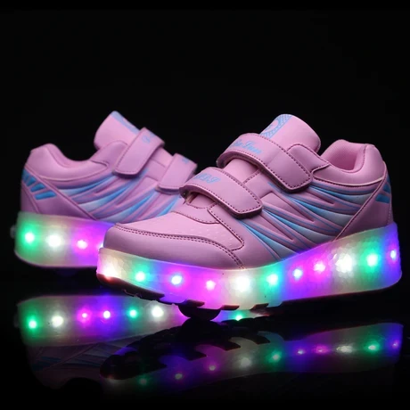 Sıtong 4 Tekerlekli USB Şarjlı LED Işıklı Paten Ayakkabı - 2