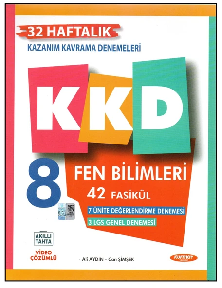 KURMAY 8.SINIF FEN BİLİMLERİ KAZANIM KAVRAMA DENEMELERİ ürün görseli
