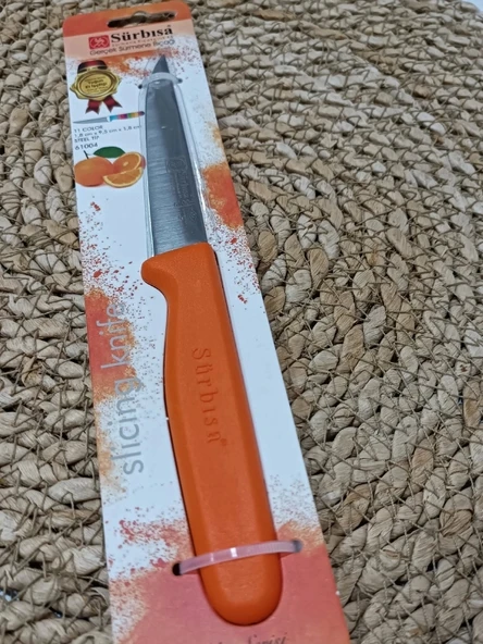 Sürmene 61004 Mutfak Bıçağı (9,50 Cm) Turuncu - Resim 5