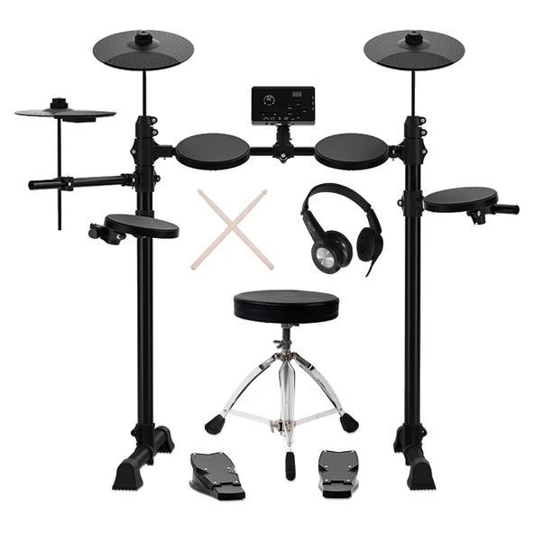 Jwin JDD-2024T Dijital Davul - Bateri Seti (Tabure ve Kulaklık Hediyeli)