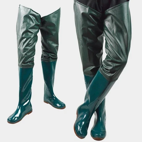 Cuticate Su Geçirmez Balıkçı Pantolonu Pvc Yağmur Kalça Wader Su Pantolonu Sığ Çorap Çizme 43 - 5
