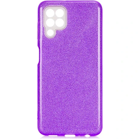 ZORE  Galaxy M22 Kılıf Zore Shining Silikon-Mor
