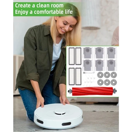 Revo S/q Revo Maxv/q Revo Pro Robot Süpürge Ana Yan Fırça Hepa Filtreler Paspas Bezi Toz Torbaları - 2