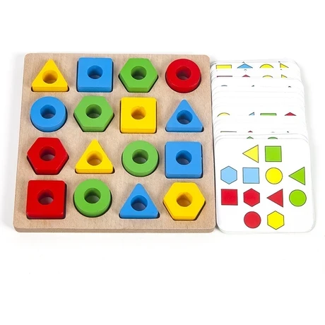 Zsykd Geometrik Figürler Eşleşen Bloklar Çocuk Bulmaca Oyuncak Tek Için