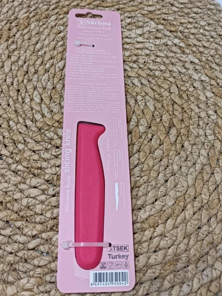 Sürmene 61004 Mutfak Bıçağı (9,50 Cm) Nar Çiceği - 6