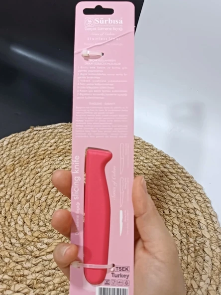 Sürmene 61004 Mutfak Bıçağı (9,50 Cm) Nar Çiceği - 2