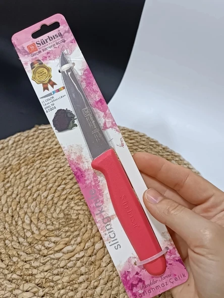 Sürmene 61004 Mutfak Bıçağı (9,50 Cm) Nar Çiceği - 4