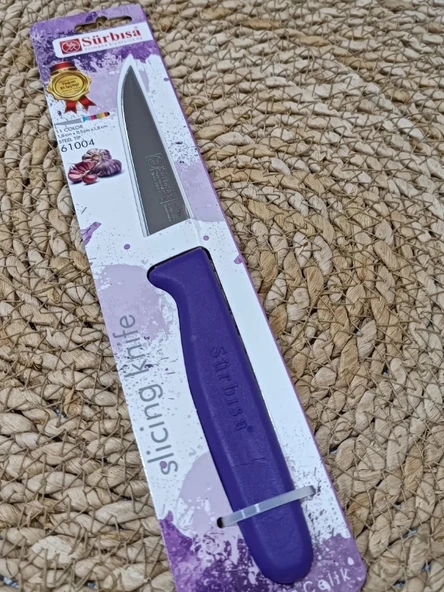 Sürmene 61004 Mutfak Bıçağı (9,50 Cm) Mor - Resim 6