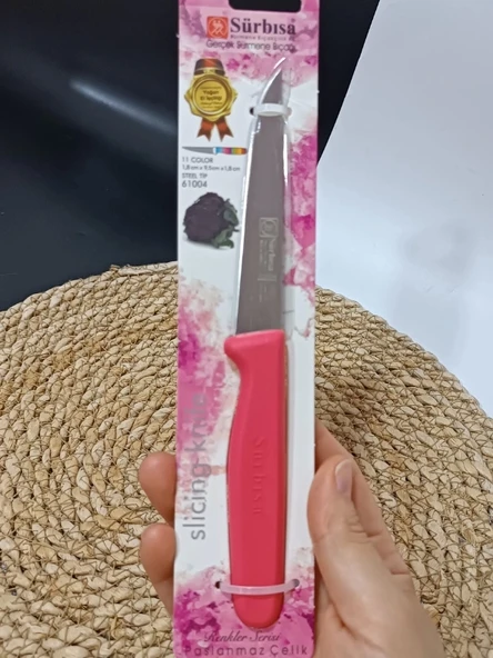 Sürmene 61004 Mutfak Bıçağı (9,50 Cm) Nar Çiceği - 1