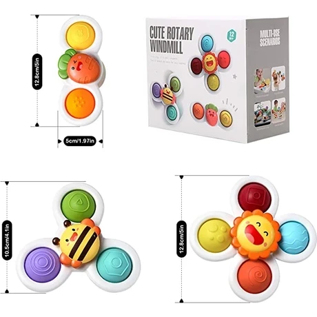 Prodigy Toy 3 Adet Vantuz Iplik Oyuncakları Banyo Oyuncakları - 4