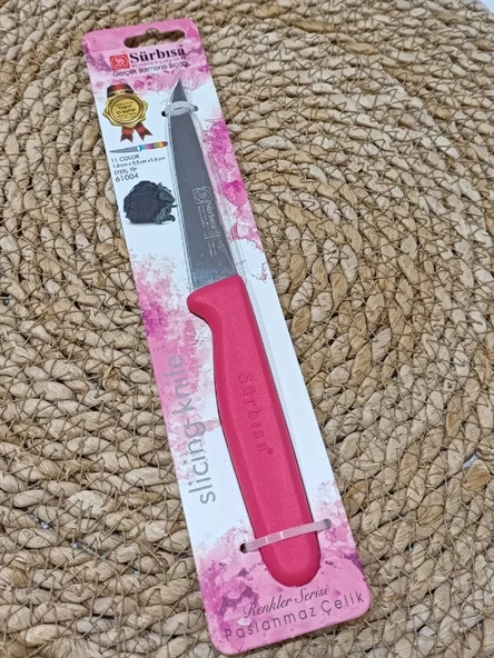 Sürmene 61004 Mutfak Bıçağı (9,50 Cm) Nar Çiceği - 7