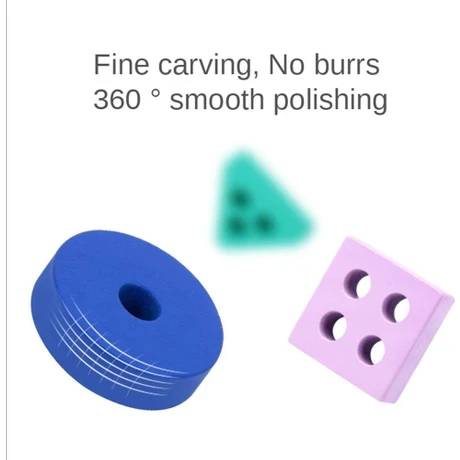 Belovee 16PCS Ahşap Bloklar Geometrik Şekil Eşleştirme Setleri Bulmaca Oyunu (Çok Renkli) - 5