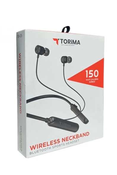 TB-05 Magnetic BT5.0 Kablosuz Kulak İçi Bluetooth Kulaklık Kırmızı - 2