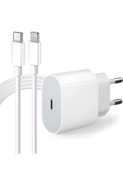 Reccı Iphone Tüm Serilerle Uyumlu Hızlı Şarj Aleti Seti 15w Adaptör Usb-c Kablo