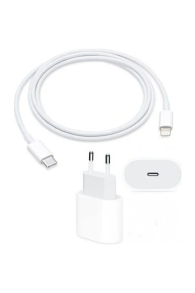 Iphone 11 11 Pro 12 12 Pro Max 18w Şarj Cihazı Lightning Konnektörlü Adaptör be Usb Şarj Kablosu - 2
