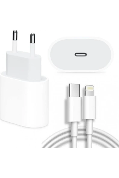 Iphone 11 11 Pro 12 12 Pro Max 18w Şarj Cihazı Lightning Konnektörlü Adaptör be Usb Şarj Kablosu - 1