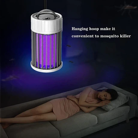 i Böcek Öldürücü 360°UV Sinek Zapper, Yatak Odası Otel Için Taşınabilir Böcek Işığı Kapalı ve Açık - 5