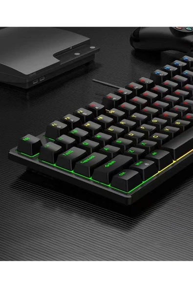 Tk 05 Blue Swıtch 87 Tuşlu Süper Kompakt Mekanik Gaming Oyuncu Klavye