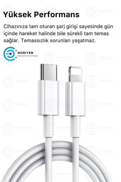 iPhone Tüm Serilere Uyumlu 20w Hızlı Şarj Seti Adaptör ve Type C Kablosu 7 8 X 11 12 13 14 Plus Pro - 3