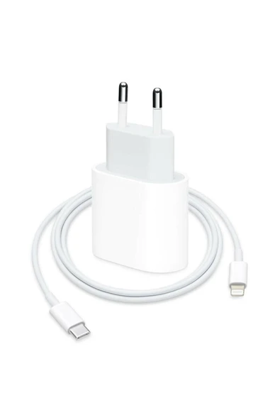 Iphone 11 / 11 Pro-12 /12 Pro/12 Pro Max Uyumlu Type-c Girişli 20w Hızlı Adaptör Kablo Set-v1 - 1