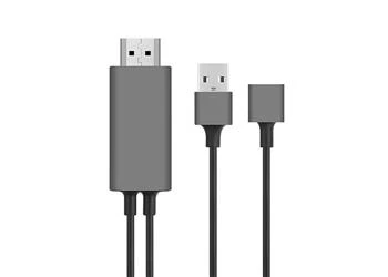 Hytech HY-XO51 Siyah-Gri USB-F to HDMI 1m Mobil Telefon Uyumlu Kablo - 7
