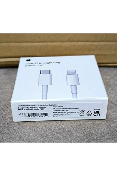 Iphone Şarj Kablosu Beyaz (iphone 13 - 12 - 11 - X-8-7-6 Destekleyen Şarj Kablosu) - 2