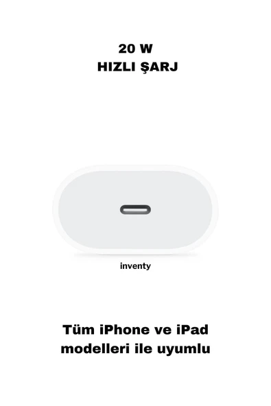 Iphone Hızlı Şarj Aleti 20w Apple Iphone & Ipad Için Tüm Serilerle Uyumlu - 2