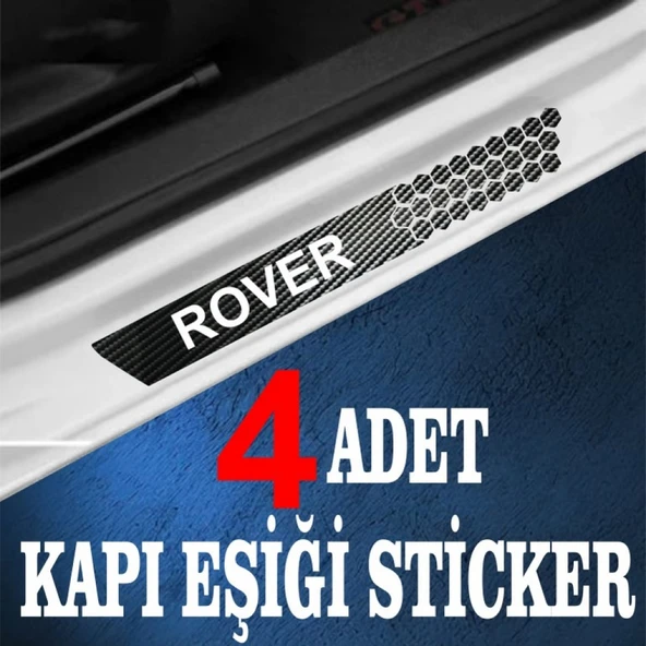 İndispensableyl Rover özel Oto Kapı eşikleri Sticker Karbon 4 Adet