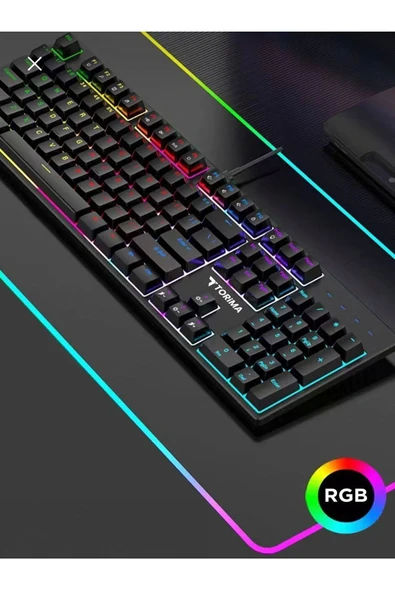 Tk 05 Blue Swıtch 87 Tuşlu Süper Kompakt Mekanik Gaming Oyuncu Klavye - 3