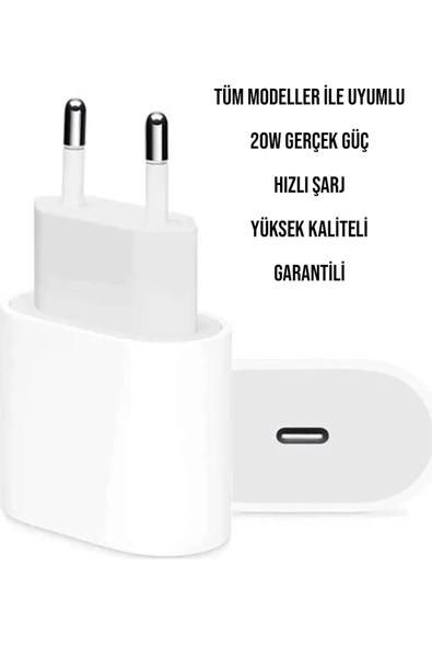 Apple Iphone Tüm Serilerle Uyumlu Hızlı Şarj Aleti Adaptör Iphone 8 / 11 / 12 / 13 / Pro / Pro Max ürün görseli 1