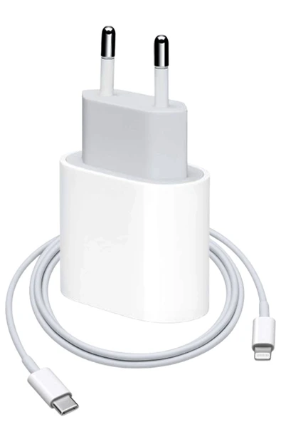 20W Lightning to USB-c Iphone 8 X Xs 11 12 13 14 / Pro Max Uyumlu Hızlı Şarj Aleti Adaptör Kablo Set ürün görseli 1