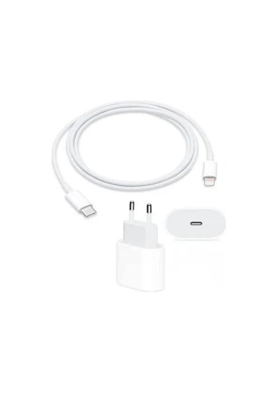 İphone 20Watt Hızlı Şarj Aleti Seti (20watt Adaptör+ Lightning Kablo) Orijinal - 4