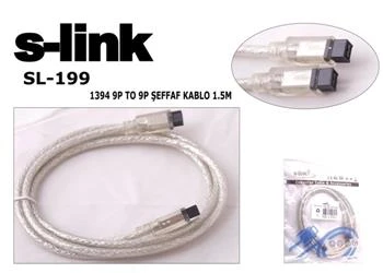 S-link SL-199 9pin To 9pin 1.5mt Firewire Kablo - 2