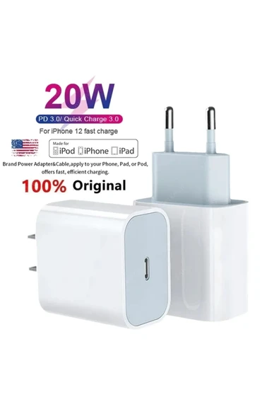Iphone Tüm Serilerle Uyumlu 20w Hızlı Şarj Aleti Iphone 6 7 8 X 11 12 13 14 Plus - Resim 3