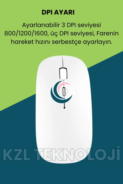 K-03 Mini Kablosuz Wireless Klavye Mouse Seti 2.4 Ghz Siyah - Kl-235 - 6