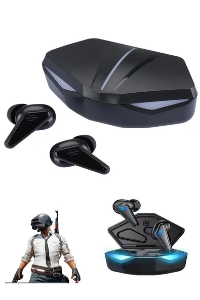 K55 Gaming Oyuncu Pubg Kulaklığı Işıklı Mikrofonlu Kablosuz Bulutut Kulaklık - Resim 5