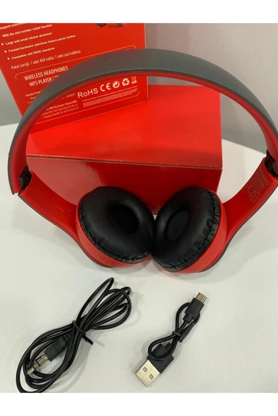 Wireless Bluetooth 5.0 Edr Kablosuz - Extra Bass - Kafa Üstü Kulaklık - Resim 3