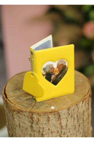 Sarı 6x9 Instax Fotoğraf Albümü Mini Film Uyumlu Fotoğraf Resim Albümü - Resim 2