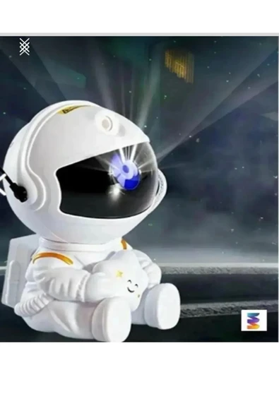 Astronot Projektör Gece Lambası Yıldız Galaxy Efekti - 8