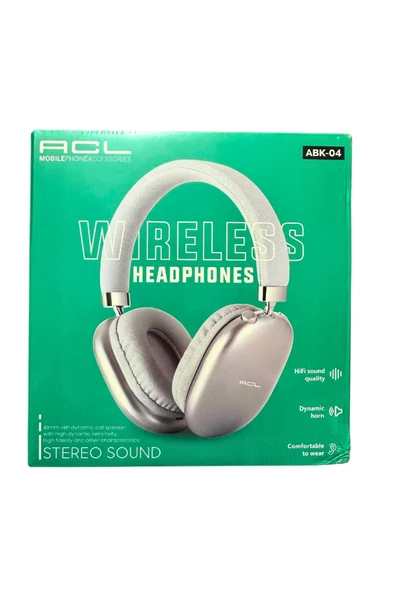 Abk-04 Yüksek Ses Kaliteli Kulaküstü Wireless Kulaklık ürün görseli 1