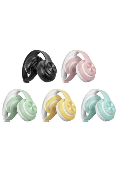 P68 Bluetooth Kablosuz Stereo Kulaklık Siyah - Resim 5